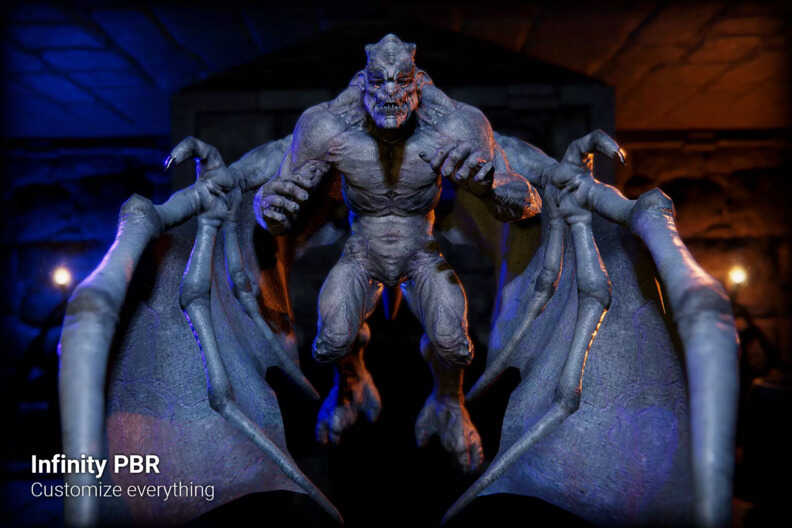 Unity奇幻石像鬼怪物模型包Gargoyles – Fantasy RPG v4.3.2