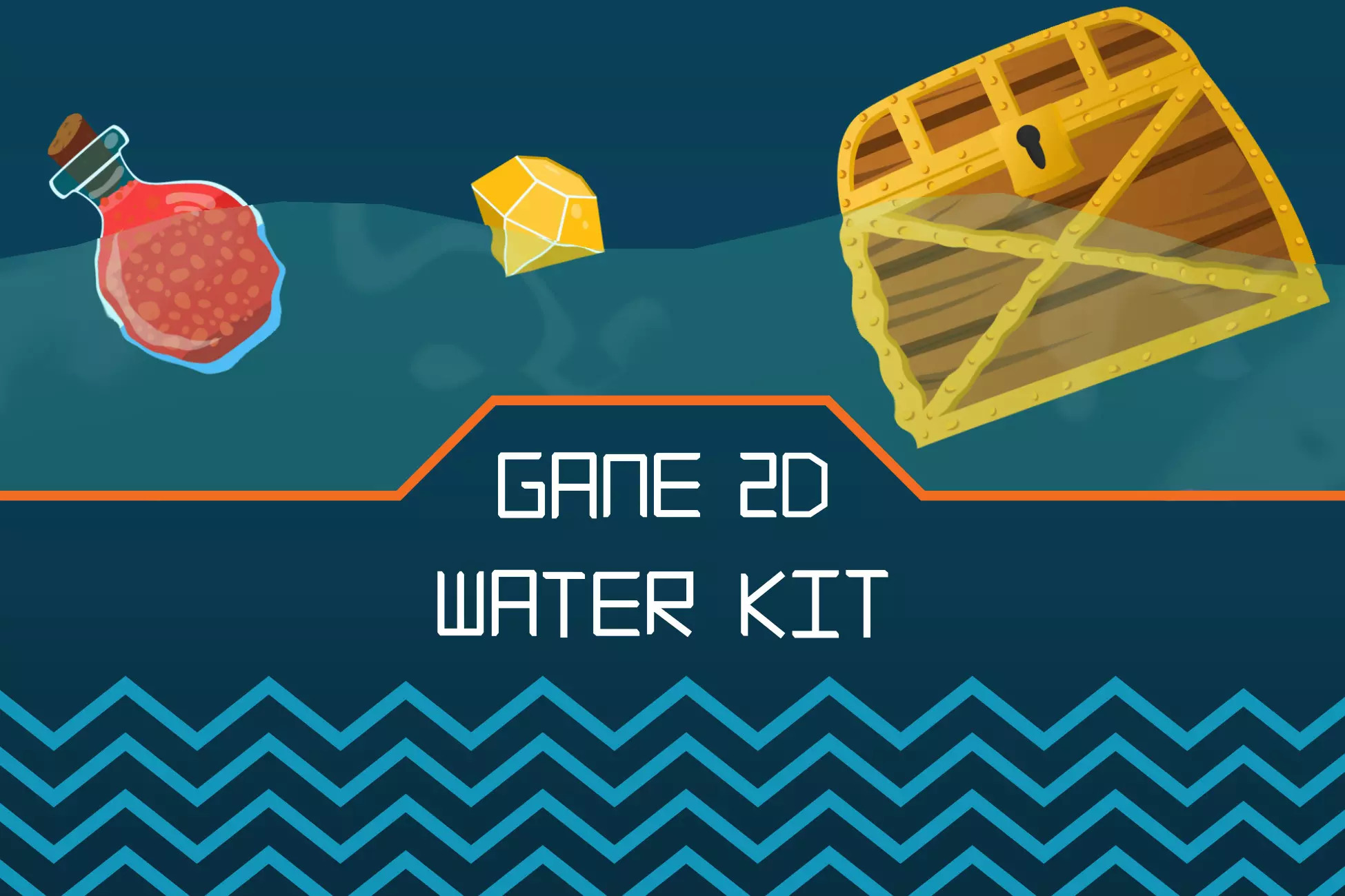 Unity Game 2D Water Kit v1.4.8游戏2D水资源工具